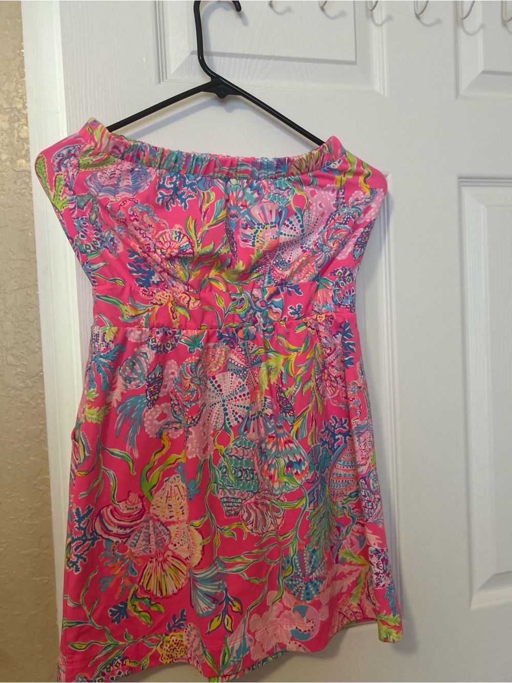 Lilly Pulitzer Pink Multicolor Strapless Romper